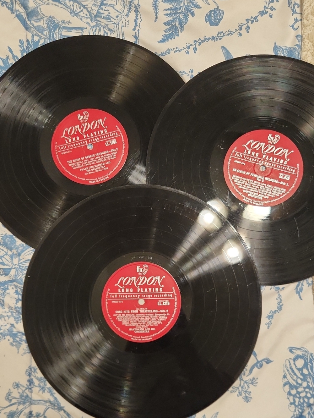 London Red Label Vinyl Records - Set of 3